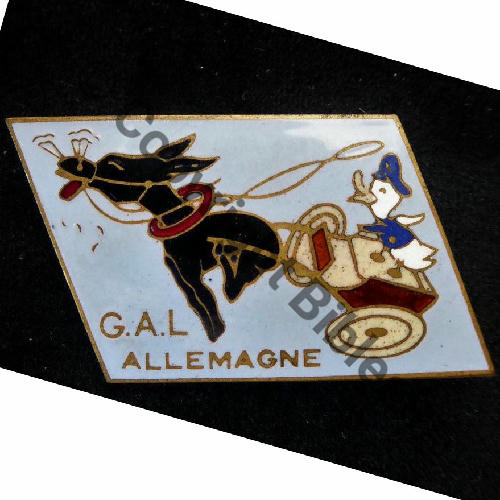 NH GAL GROUPE AERIEN DE LIAISON ALLEMAGNE  CHOBILLON SM Bol pastille Dos lisse No2 Src.centgardes 450EurInv 